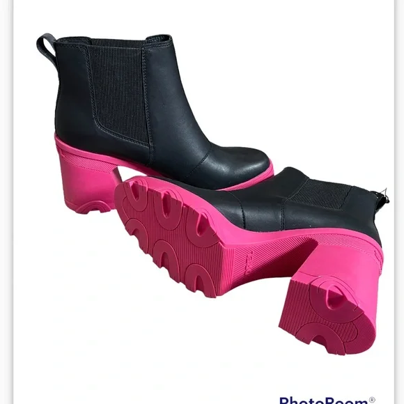 SOREL Brex™ Waterproof Platform Block Heel Chelsea Boot (Women) - NEW - Picture 3 of 9